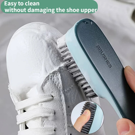 Multi-Functional Shoe Cleaning Brush – Plastic Handle Clothes Scrubber – Durable Bristles for Household, Laundry & Commercial Use – Stain Remover Tool