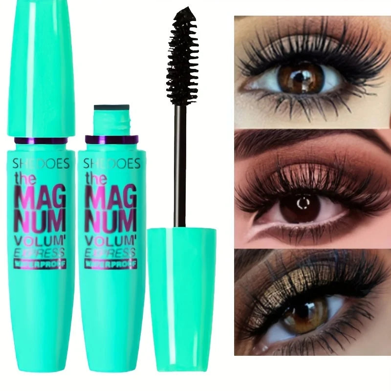 4D Black Fiber Mascara Thickening, Lengthening & Curling Waterproof Mascara
