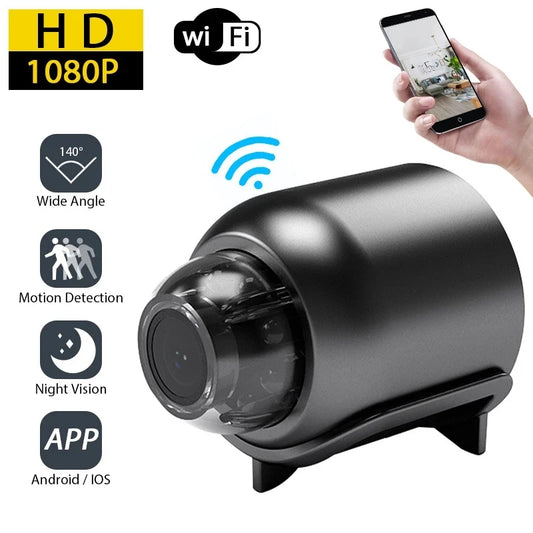 1080P HD Mini WiFi Camera – Wireless Night Vision Home Security Cam | Remote Monitoring for Kids, Pets & Property (Model X5)