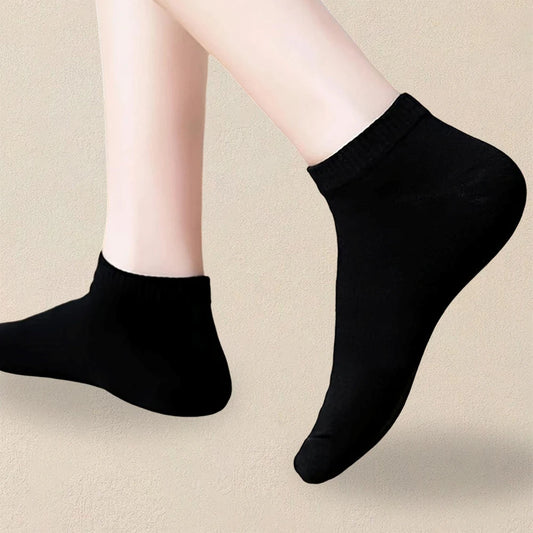 10/20/40 Pairs Men’s Ankle Socks – Solid Color Boat Socks for Business, Sports – Sweat-Absorbing, Breathable Cotton – Summer/Autumn Casual Sock Pack