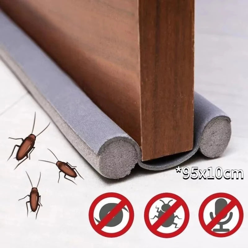 Double-Sided Door Bottom Sealing Strip – Wear-Resistant Leather Draft Stopper | Soundproof, Dustproof, Insect-Blocking, Easy Install