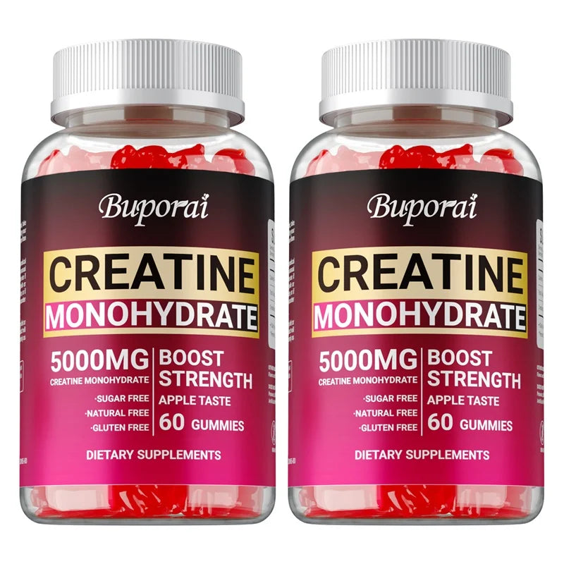 Creatine Monohydrate Gummies – Pre-Workout Creatine for Muscle Building, Energy & Workout Performance