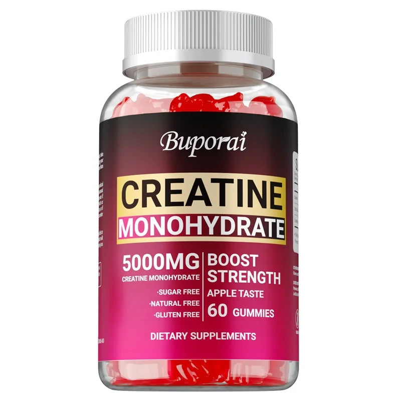 Creatine Monohydrate Gummies – Pre-Workout Creatine for Muscle Building, Energy & Workout Performance