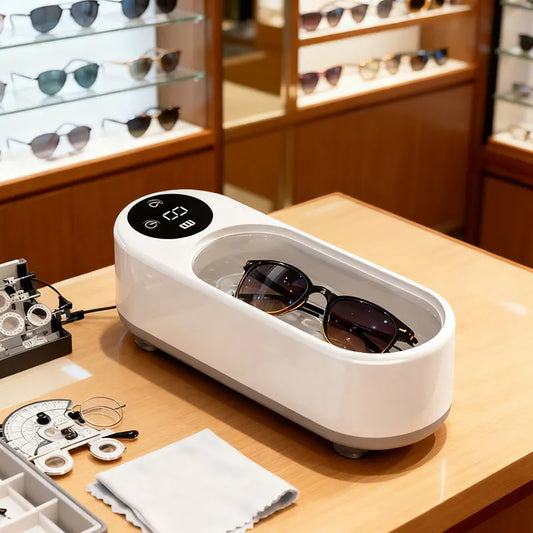 High-Frequency Ultrasonic Glasses Cleaner (Model 917) Wireless Multi-Purpose Cleaning Machine for Eyewear, Jewelry & Accessories