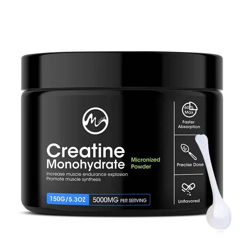 Creatine Monohydrate Powder – Pure Micronized Creatine for Muscle Strength, Endurance & Workout Performance | GMP Certified