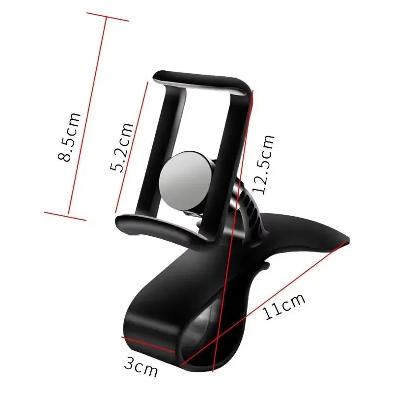 360° Rotatable Car Phone Holder – Universal Dashboard & Windshield Mount Stand – Auto Grip Mobile Bracket for All Smartphones