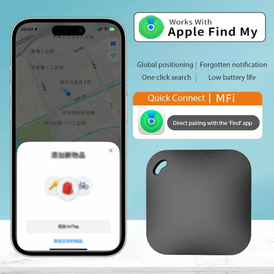 Smart Bluetooth GPS Tracker – Works with Apple Find My, MFi Certified | Anti-Lost Locator for Keys, Pets, Kids & More