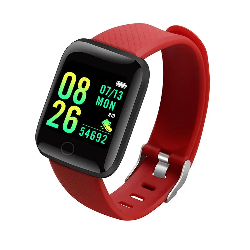 Smartwatch for Men & Women – Fitness Tracker, Message Notifications, Heart Rate Monitor – Compatible with Android & iOS – Ideal Birthday Gift