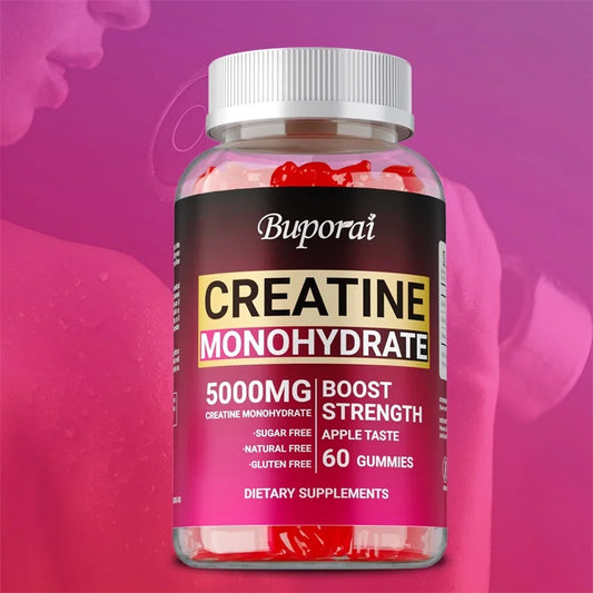 Creatine Monohydrate Gummies – Pre-Workout Creatine for Muscle Building, Energy & Workout Performance