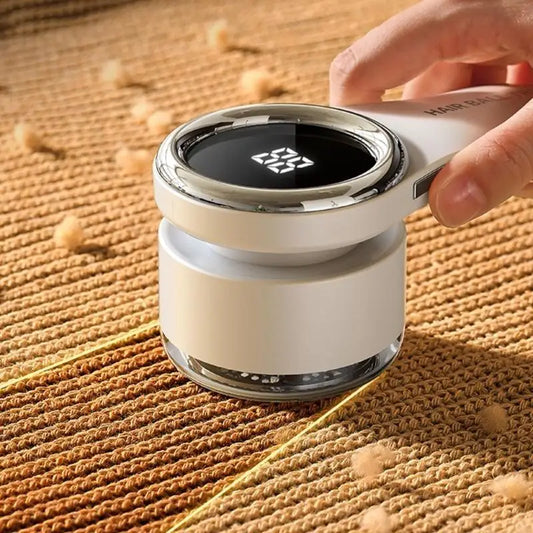 Rechargeable Fabric Shaver & Lint Remover Electric Hair Ball Trimmer for Clothes, Upholstery & Textiles