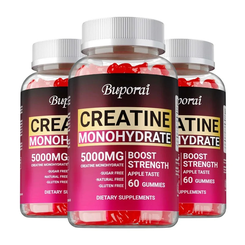 Creatine Monohydrate Gummies – Pre-Workout Creatine for Muscle Building, Energy & Workout Performance