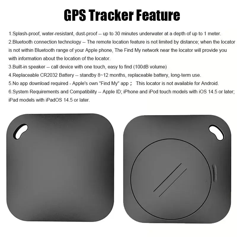 Smart Bluetooth GPS Tracker – Works with Apple Find My, MFi Certified | Anti-Lost Locator for Keys, Pets, Kids & More