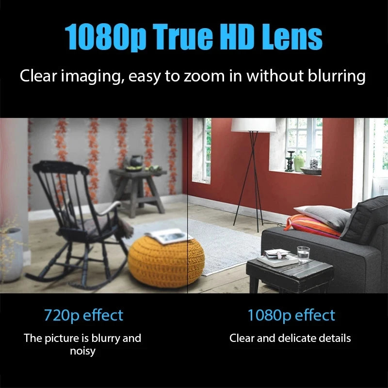 1080P HD Mini WiFi Camera – Wireless Night Vision Home Security Cam | Remote Monitoring for Kids, Pets & Property (Model X5)