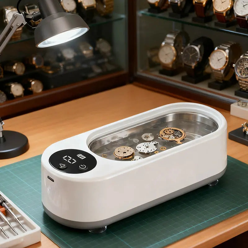 High-Frequency Ultrasonic Glasses Cleaner (Model 917) Wireless Multi-Purpose Cleaning Machine for Eyewear, Jewelry & Accessories