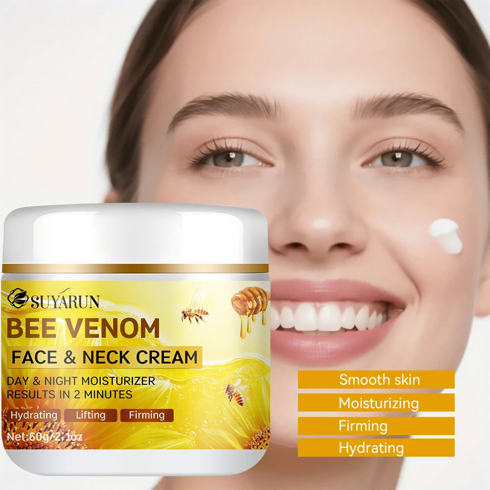 SUYARUN Bee Venom Collagen Anti-Aging Face Cream – Firming & Lifting Moisturizer with 24H Hydration