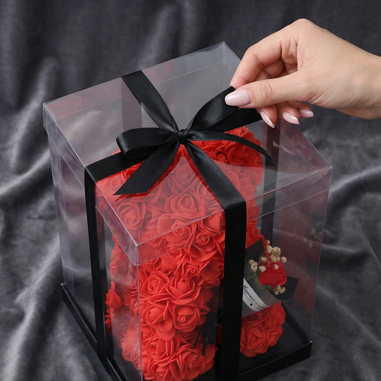 2026 Eternal Rose Teddy Bear Artificial Flower Gift for Mom – Mother’s Day, Birthday, Valentine’s Day & Anniversary Home Décor