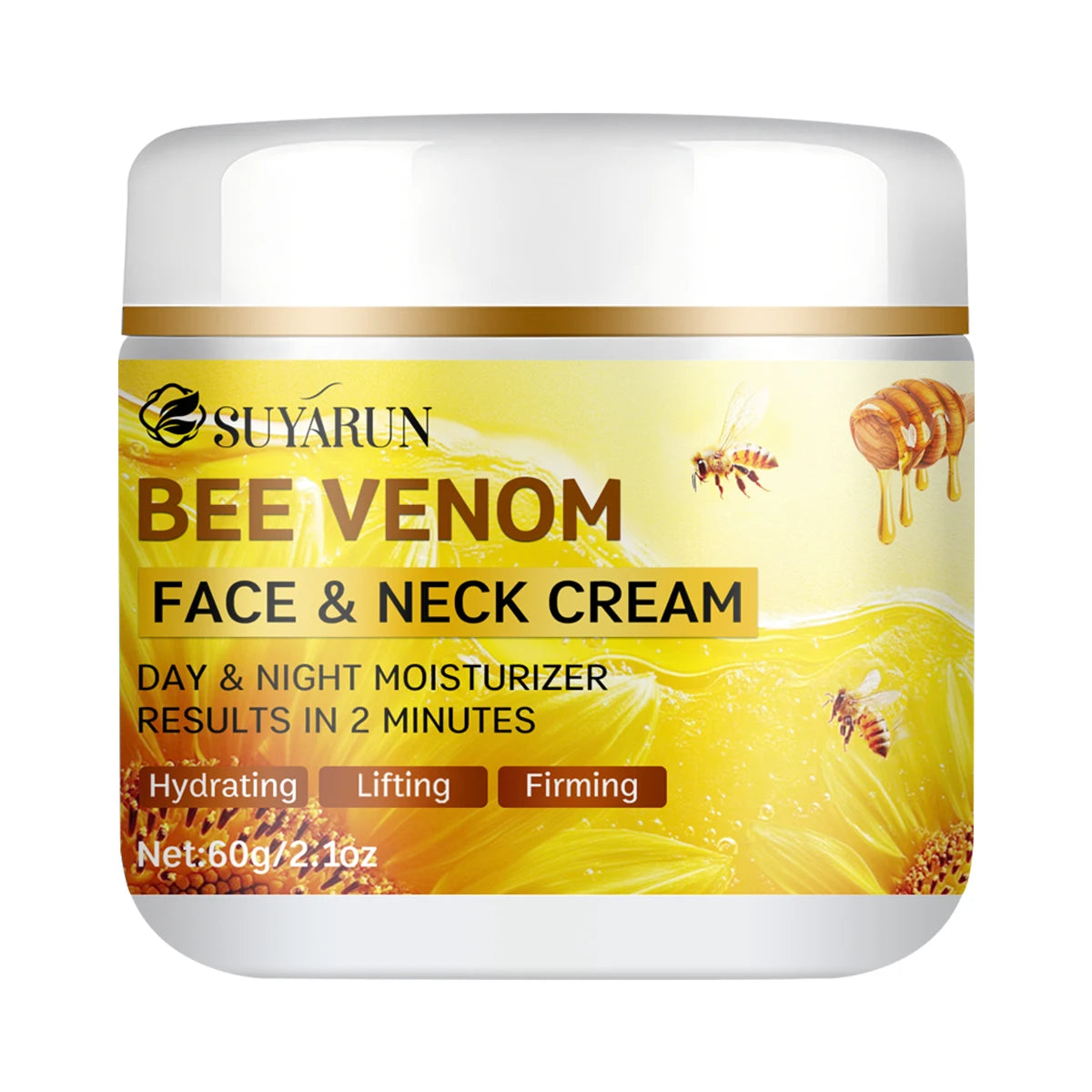 SUYARUN Bee Venom Collagen Anti-Aging Face Cream – Firming & Lifting Moisturizer with 24H Hydration