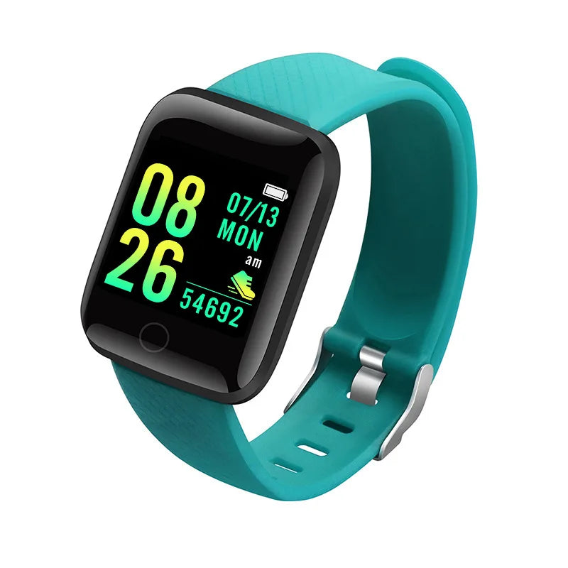 Smartwatch for Men & Women – Fitness Tracker, Message Notifications, Heart Rate Monitor – Compatible with Android & iOS – Ideal Birthday Gift