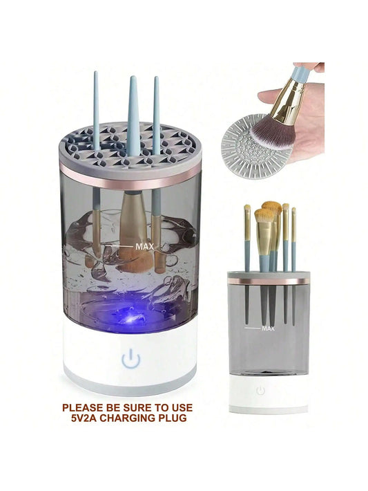 Electric Makeup Brush Cleaner Machine Automatic Deep-Clean Device for Fast & Hygienic Brush Care