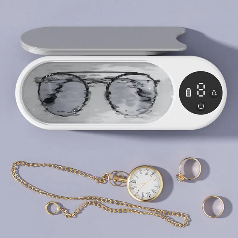 High-Frequency Ultrasonic Glasses Cleaner (Model 917) Wireless Multi-Purpose Cleaning Machine for Eyewear, Jewelry & Accessories