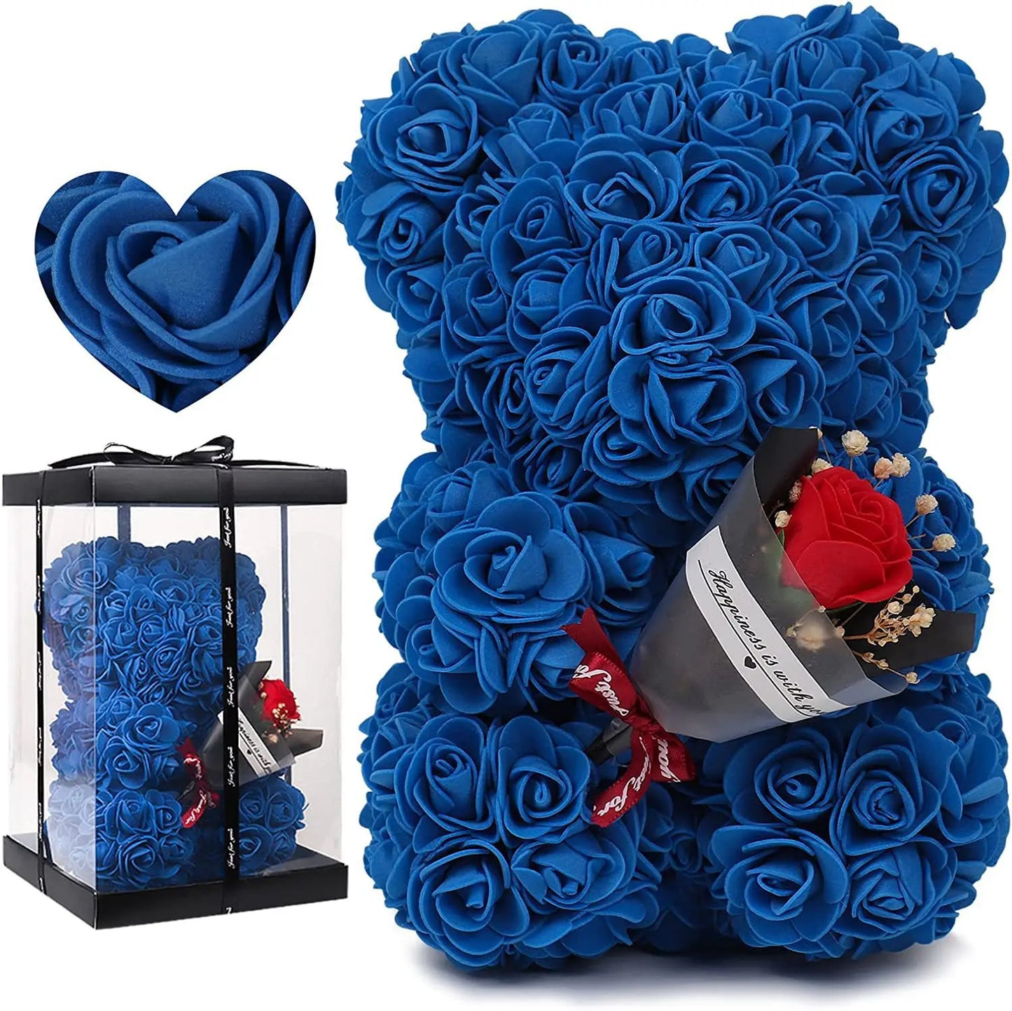 2026 Eternal Rose Teddy Bear Artificial Flower Gift for Mom – Mother’s Day, Birthday, Valentine’s Day & Anniversary Home Décor