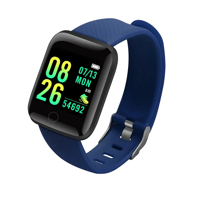 Smartwatch for Men & Women – Fitness Tracker, Message Notifications, Heart Rate Monitor – Compatible with Android & iOS – Ideal Birthday Gift