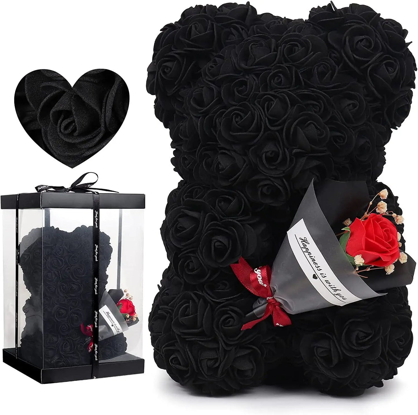 2026 Eternal Rose Teddy Bear Artificial Flower Gift for Mom – Mother’s Day, Birthday, Valentine’s Day & Anniversary Home Décor