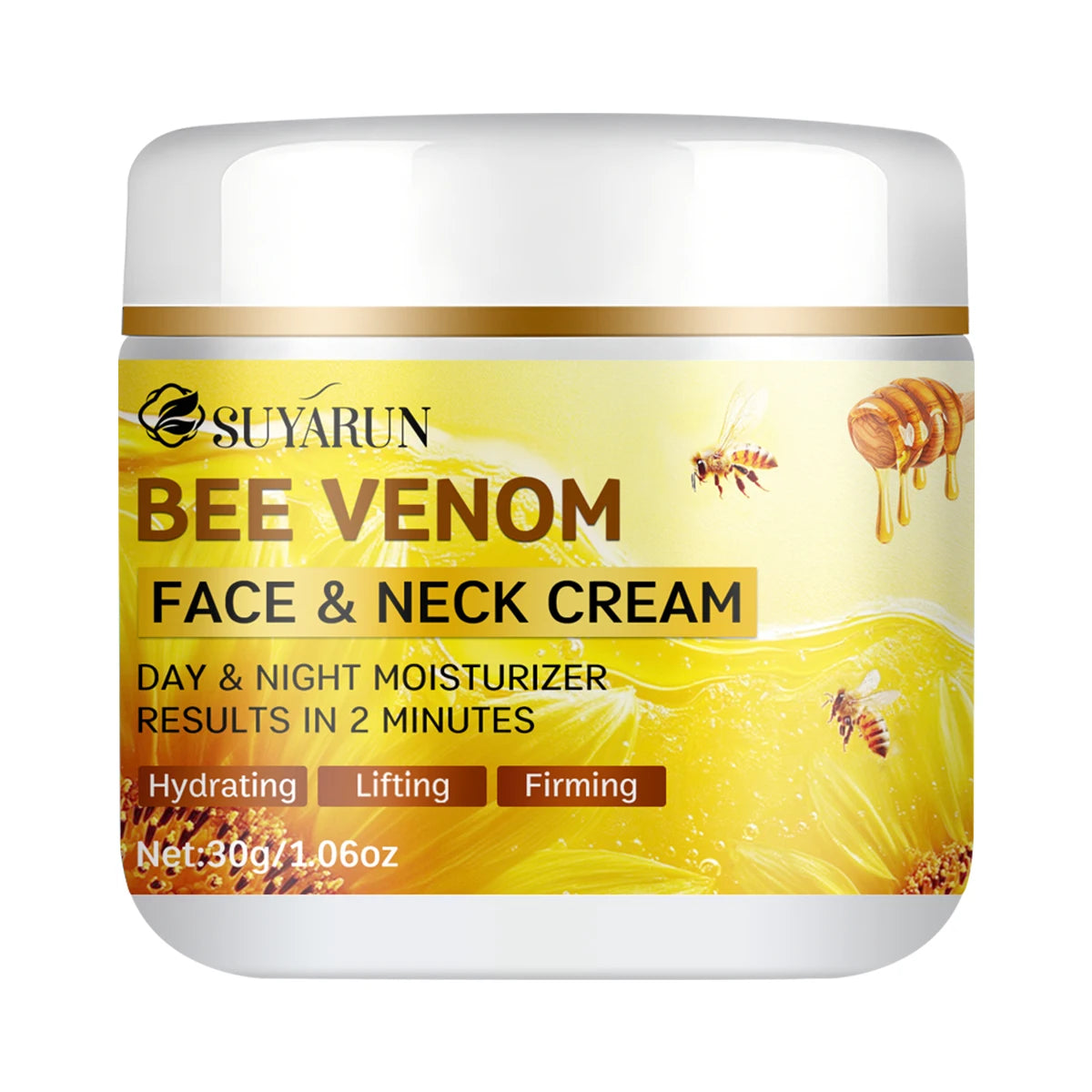 SUYARUN Bee Venom Collagen Anti-Aging Face Cream – Firming & Lifting Moisturizer with 24H Hydration