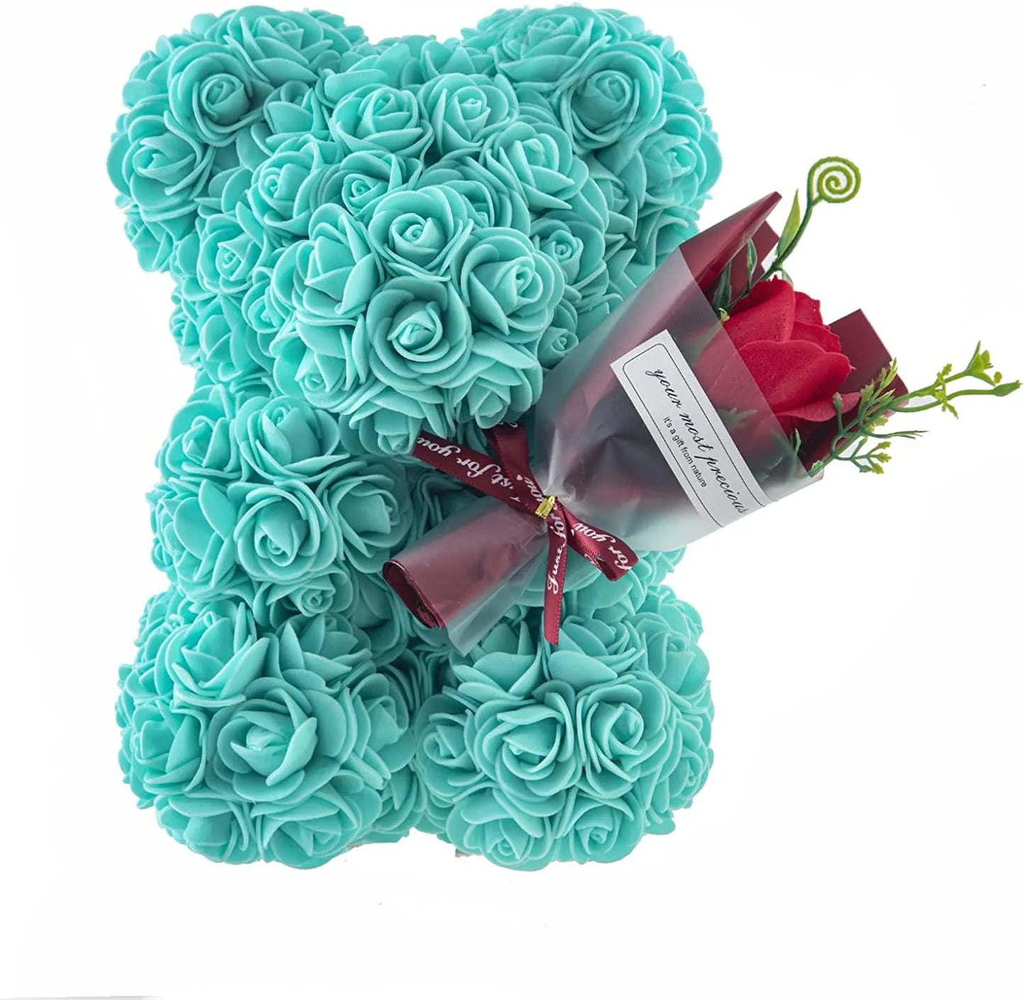 2026 Eternal Rose Teddy Bear Artificial Flower Gift for Mom – Mother’s Day, Birthday, Valentine’s Day & Anniversary Home Décor