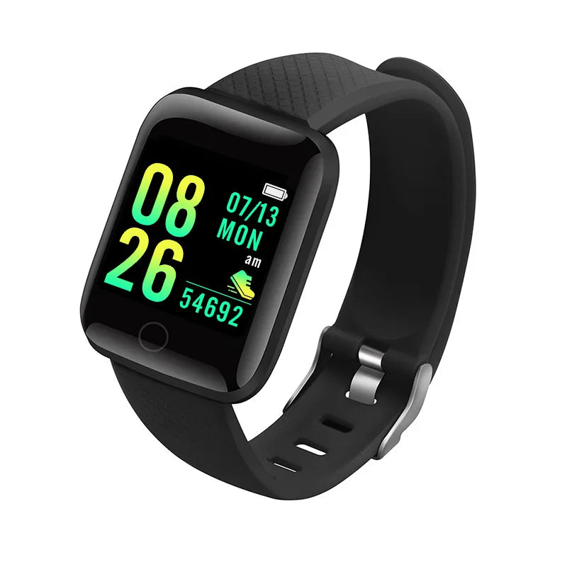Smartwatch for Men & Women – Fitness Tracker, Message Notifications, Heart Rate Monitor – Compatible with Android & iOS – Ideal Birthday Gift