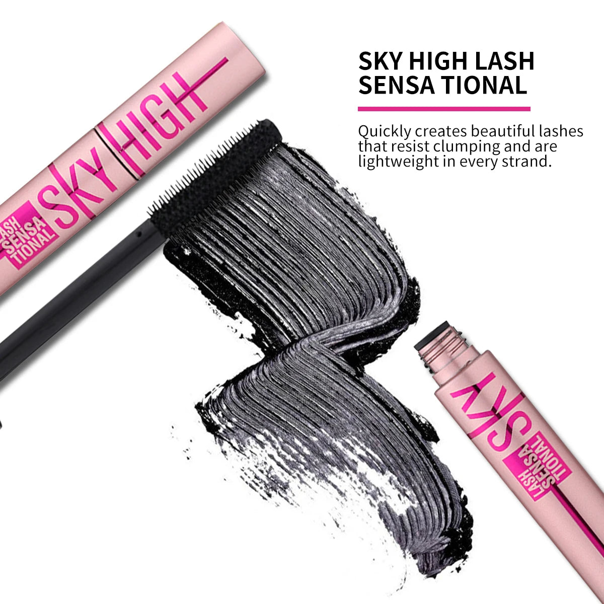Barubt 4D Mascara – Waterproof, Sweat-Resistant, Lengthening & Volumizing – Long-Lasting, Smudge-Free, Easy Removal Eye Makeup