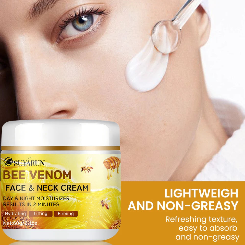 SUYARUN Bee Venom Collagen Anti-Aging Face Cream – Firming & Lifting Moisturizer with 24H Hydration
