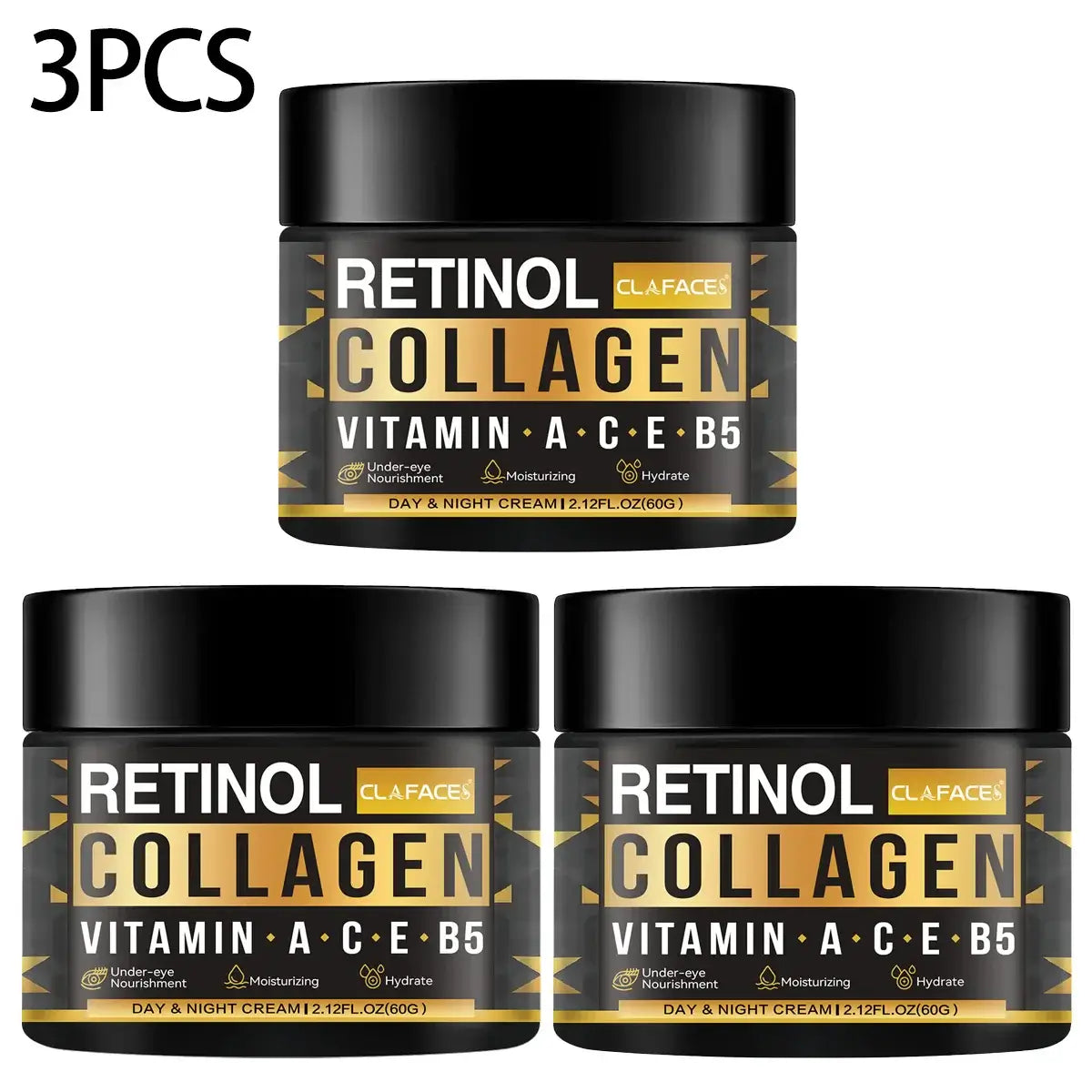 Men’s Retinol Collagen Face Cream – Anti-Aging Moisturizer for Hydration, Wrinkle Reduction & Skin Firming