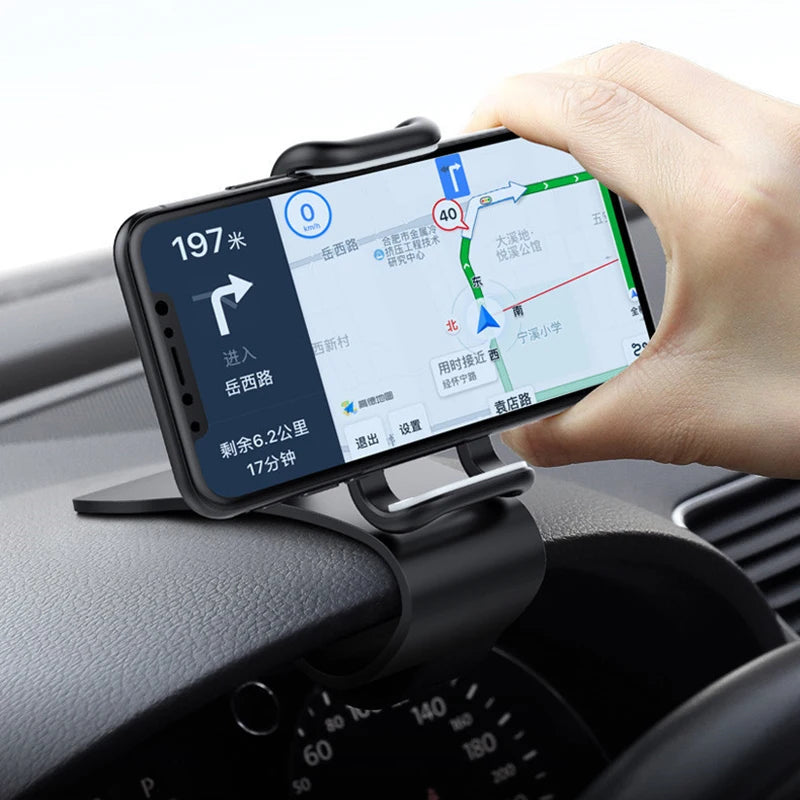 360° Rotatable Car Phone Holder – Universal Dashboard & Windshield Mount Stand – Auto Grip Mobile Bracket for All Smartphones