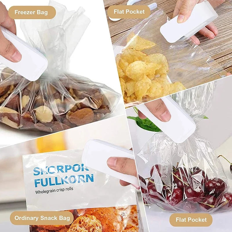 Mini Heat Bag Sealer – Portable Thermal Sealing Tool for Plastic Food Storage Bags