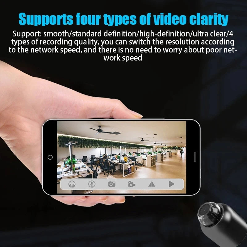 1080P HD Mini WiFi Camera – Wireless Night Vision Home Security Cam | Remote Monitoring for Kids, Pets & Property (Model X5)