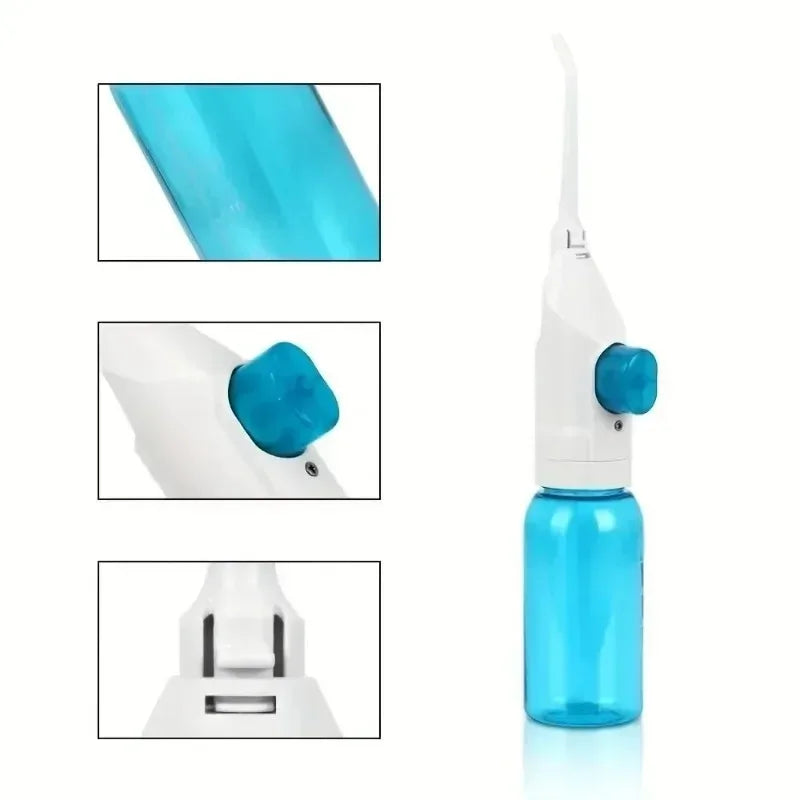 High-Pressure Oral Irrigator Water Flosser – Portable Manual Toothpick-Style Dental Cleaner for Deep Gum & Teeth Cleaning (1PC)