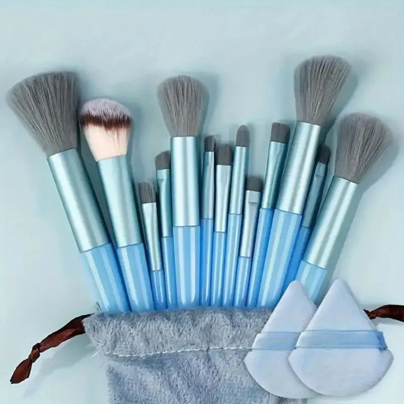 Professional Soft Fluffy Makeup Brush Set – Foundation, Powder, Eyeshadow & Kabuki Blending Brushes