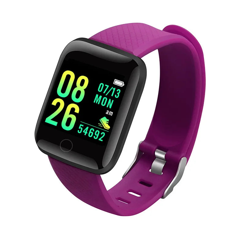 Smartwatch for Men & Women – Fitness Tracker, Message Notifications, Heart Rate Monitor – Compatible with Android & iOS – Ideal Birthday Gift