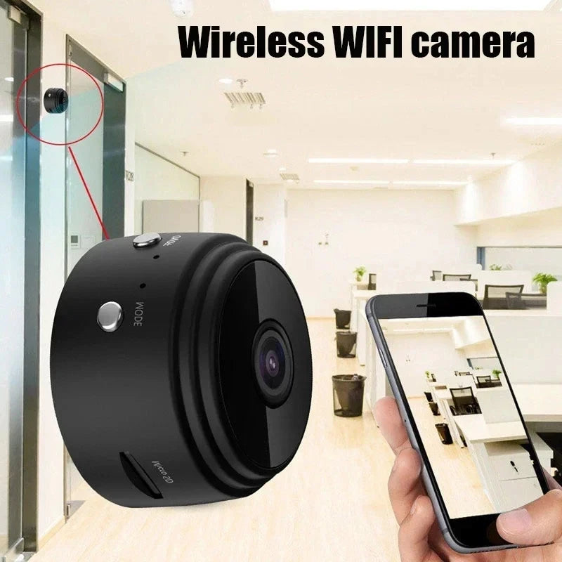 A9 WiFi Mini Camera – Wireless HD Security Video Recorder – Smart Home Monitoring Cam for Babies, Pets, Office & Indoor Surveillance
