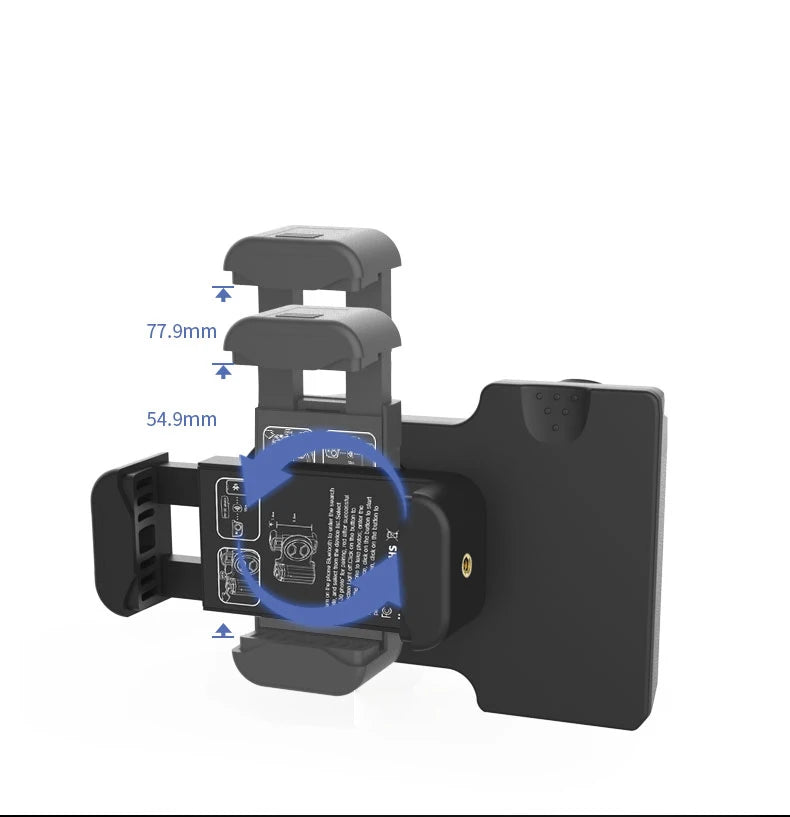 Magnetic SnapGrip Phone Holder with Bluetooth Remote, Anti-Shake Selfie Grip & Tripod Stand – Magnetic Vlog Handle for iPhone & Android