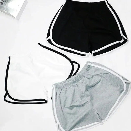 Elastic Shorts for Women Summer Thin Running, Fitness Anti External Wear.