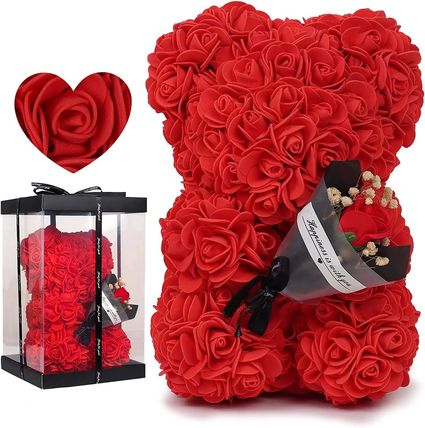 2026 Eternal Rose Teddy Bear Artificial Flower Gift for Mom – Mother’s Day, Birthday, Valentine’s Day & Anniversary Home Décor